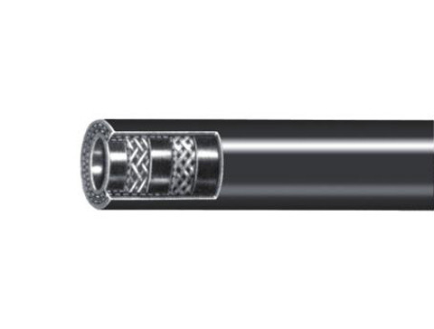 Woven Fiber Reinforced Rubber Hose , SAE 100R3 Wire Reinforced Tubing