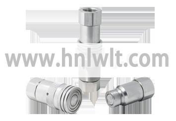 5000 PSI NPT Steel Hydraulic Quick Connect with Zinc Coating / Ball Valve