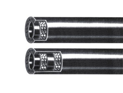 SAE 100RAT Wire Braid Hydraulic Hose , Hydraulic Pressure Pipe Two Layers Steel Wire