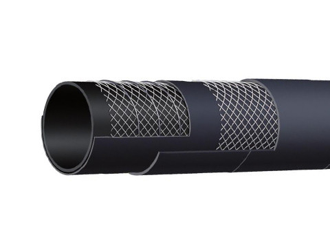Black EPDM 6 Inch Water Pump Suction Hose 5.97 Kg/M
