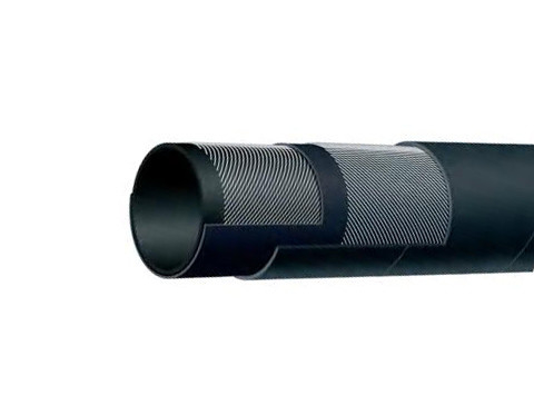 Black NBR Marine Exhaust Hose SAE J2006 R1 Certificate