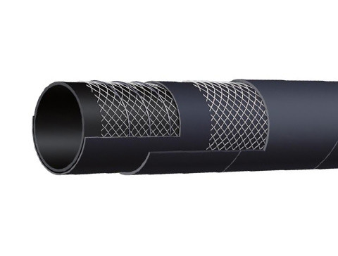3 Inch 300PSI Oil Fuel Hose Black Conducive NBR Tube