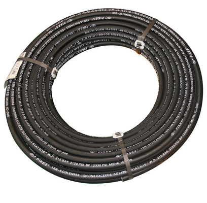 Wire Spiral Hydraulic Rubber Hose , High Pressure Hydraulic Hose SAE 100R12 4