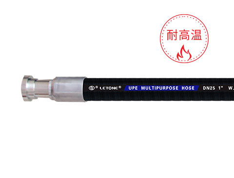 Chemical Resistant Synthetic Hose With Dual Helical Wires EPDM Inner Layer And Wear resistant EPDM Outer Layer