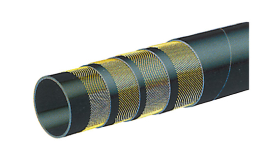 Industrial Grade Bulk Handling Hose with Tensile Textile Cord and Abrasion Resistant Natural Rubber
