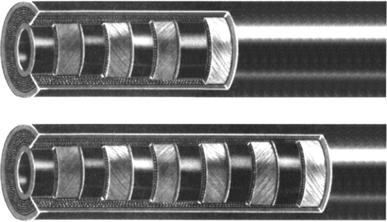 50m Steel Wire Spiral Hydraulic Hose With Four Layers 35MPa-85MPa Working Pressure