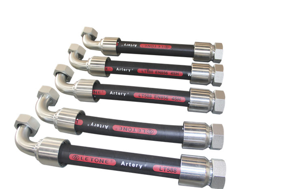 Pressure Steel Wire Hydraulic Hose NBR Tube Exceeds SAE Standard -40.C to 85.C Range