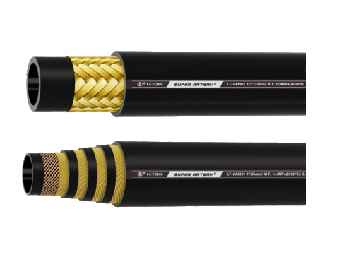 85MPa Pressure Resistant 50m Flexible Hydraulic Hose With DC Standard
