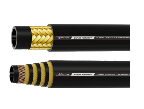 Temperature Synthetic Rubber Letone Hydraulic Hose Burst Pressure 900 Bar SAE 100R1AT/EN853 1SN