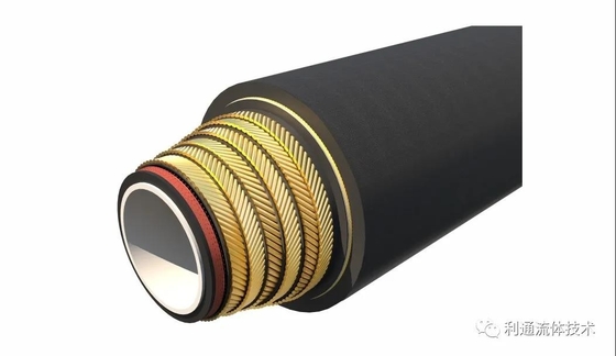 Industrial Rotary Drilling Hose 5000psi Fire Resistant MSHA Hydraulic Hose Hexagon Head Code